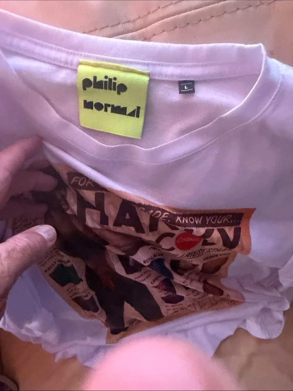 Graphic 'Hanky Code' White T-Shirt - Picture 2 of 2
